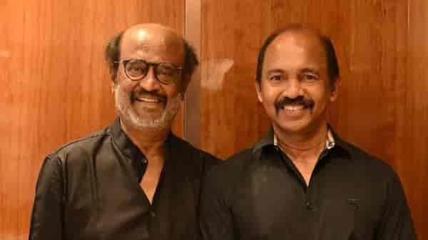 Producer Venu Kunnappilly with Rajinikanth