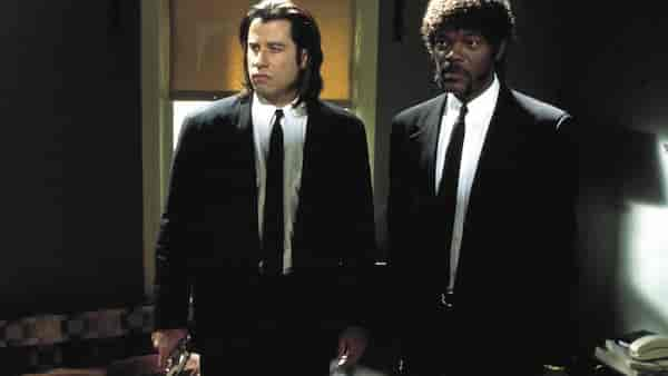 John Travolta and Samuel L Jackon in Pulp Fiction