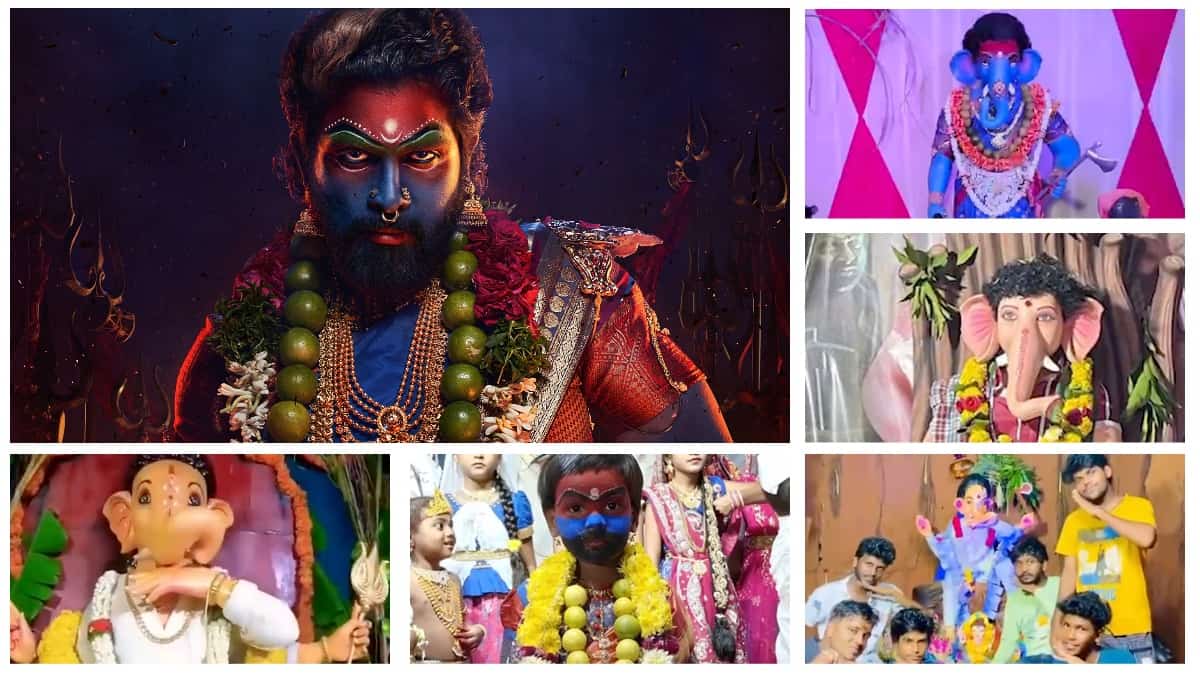 Allu Arjuns Pushpa 2 Inspires Idol Makers This Ganesh Chaturthi Watch Video 3022