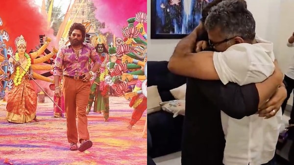 Allu Arjun, Sukumar celebrate Pushpa’s national award wins with a warm hug