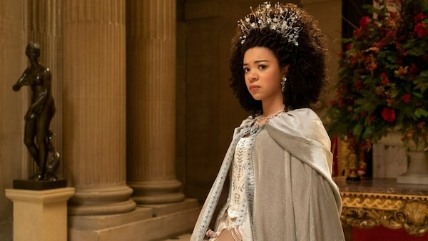 Princess Charlotte first look: India Amarteifio plays the titular role in the upcoming Bridgerton prequel series