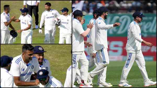 IND vs ENG - R Ashwin and Kuldeep Yadav's playful ball exchange banter steals spotlight after England's 218-all out