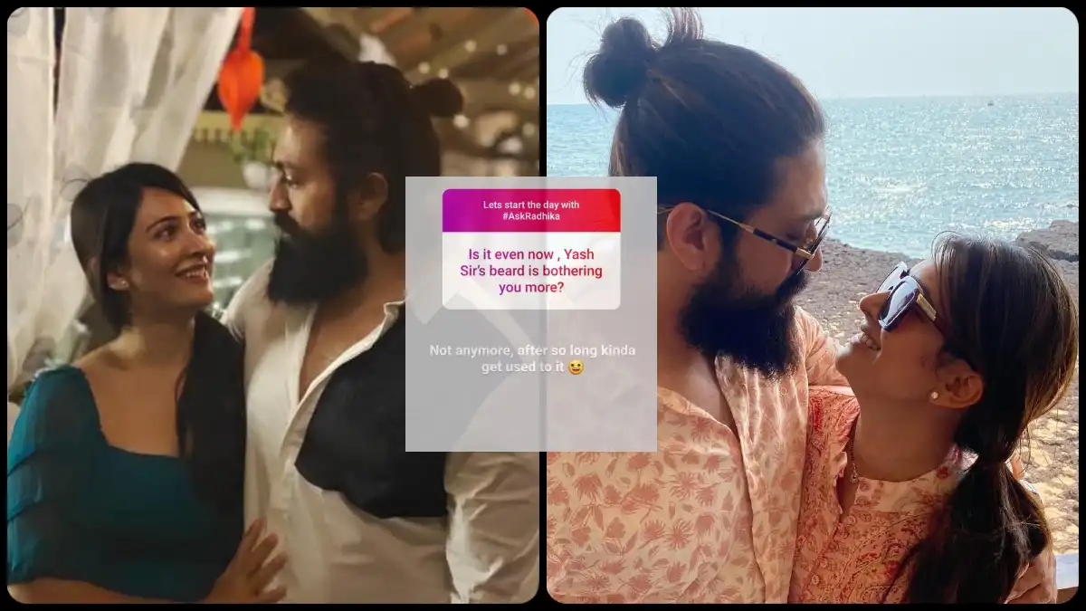 Does KGF 2 star Yash's beard bother his wife Radhika Pandit? Here's what she has to say!