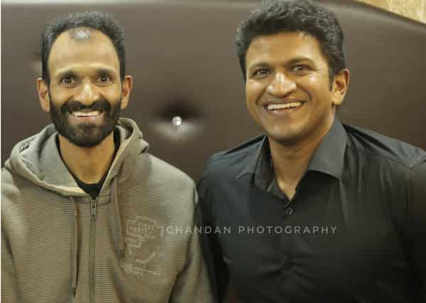 A file image of Raganna and Puneeth