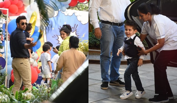 Ranbir Kapoor and daughter Raha arrive at Jeh’s third birthday party | Check out pics