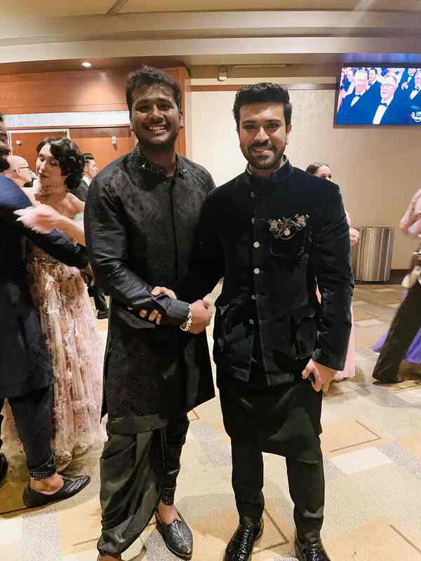 Rahul with Ram Charan