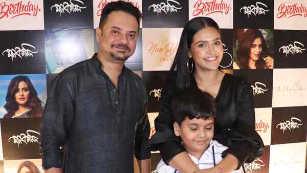 Durgo Rawhoshyo-actor Rahul Arunodoy Banerjee spends his birthday with Priyanka, Shohoj, and family