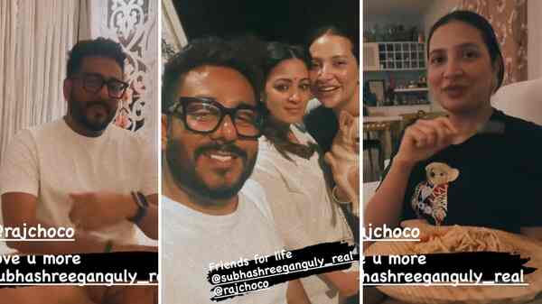 Raj Chakraborty, Subhashree Ganguly, and Barkha Bisht share candid moments of their friendship