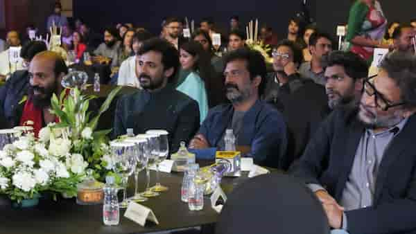 Raj B Shetty, Priyadarshi, Guru Somasundaram, Pa  Ranjith and Shoojit Sircar