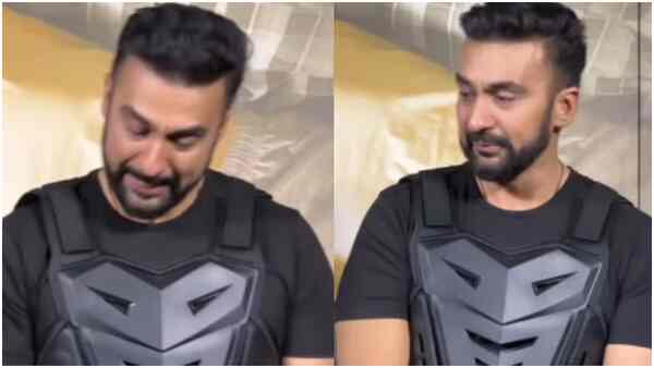 Raj Kundra finally unmasks! Gets emotional about Shilpa Shetty, kids while unveiling UT 69 trailer