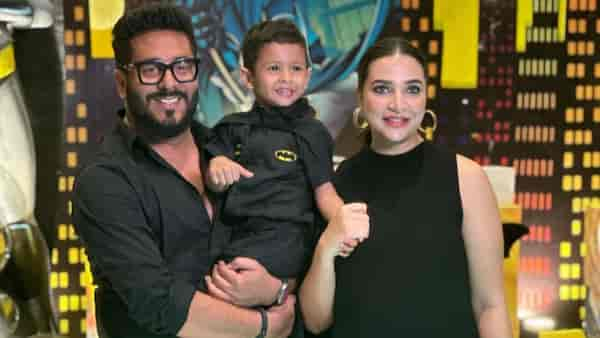 Raj and Subhashree host a comic-themed birthday for Yuvaan