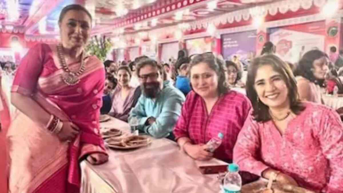 Durga Puja 2022: Rani Mukherji celebrates with the Mrs Chatterjee Vs Norway team