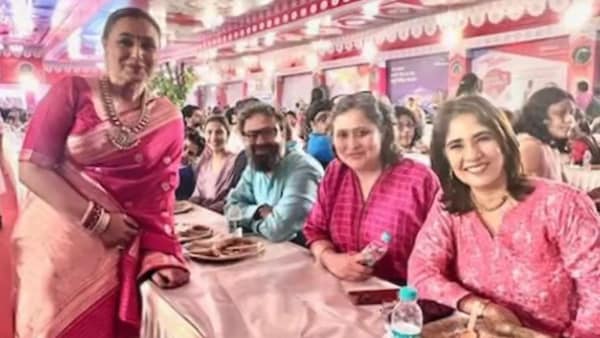 Durga Puja 2022: Rani Mukherji celebrates with the Mrs Chatterjee Vs Norway team