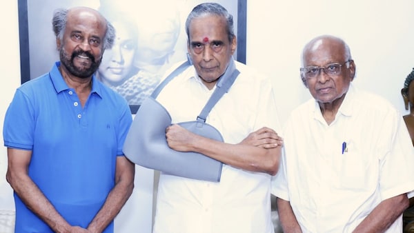 Rajinikanth meets AVM Saravanan and SP Muthuraman amid fans celebrating Jailer release update