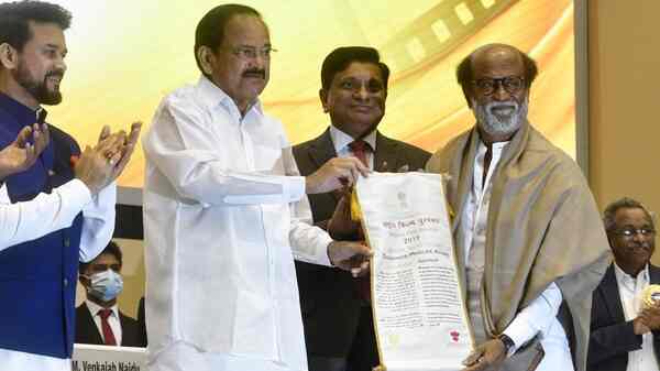 Rajinikanth receives the prestigious Dadasaheb Phalke Award; remembers K Balachander and thanks his brother, colleagues, fans and Tamil people