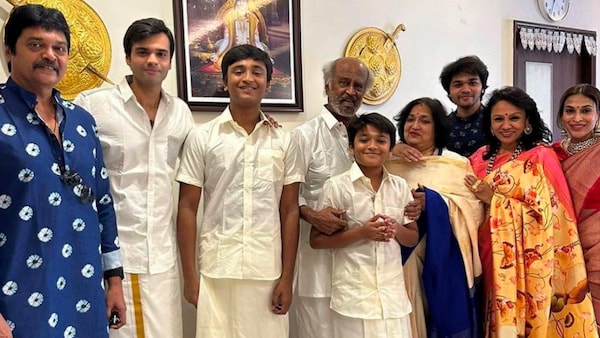 Superstar Rajinikanth celebrates Deepavali with family, pictures go viral as fans storm the internet