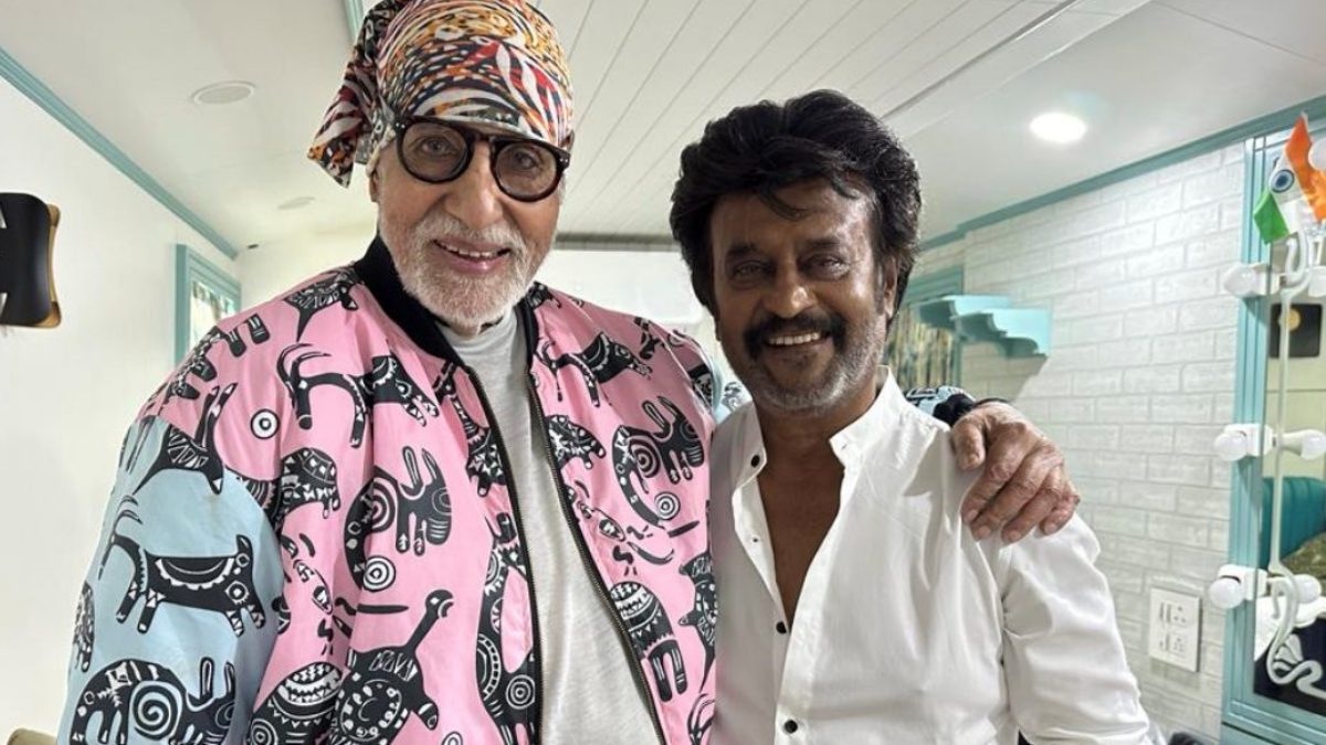 Rajinikanth and Amitabh Bachchan reunite after 33 years on sets of Thalaivar 170. See photo