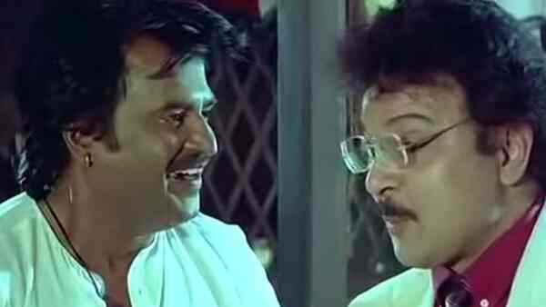 Rajinikanth and Sarath Babu in Annaamalai.