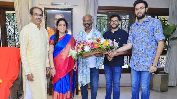 Jailer star Rajinikanth at Matoshree, meets former Maharashtra Chief Minister Uddhav Thackeray