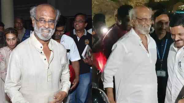 Jailer star Superstar Rajinikanth visits Tirupati temple with daughter Aishwarya, video goes viral