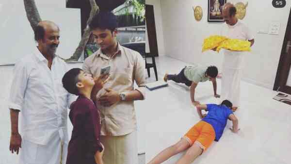 Rajinikanth's heartwarming Deepavali celebrations with family go viral. See photos