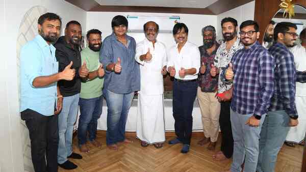 When Rajinikanth met Jigarthanda Double X team. See photos