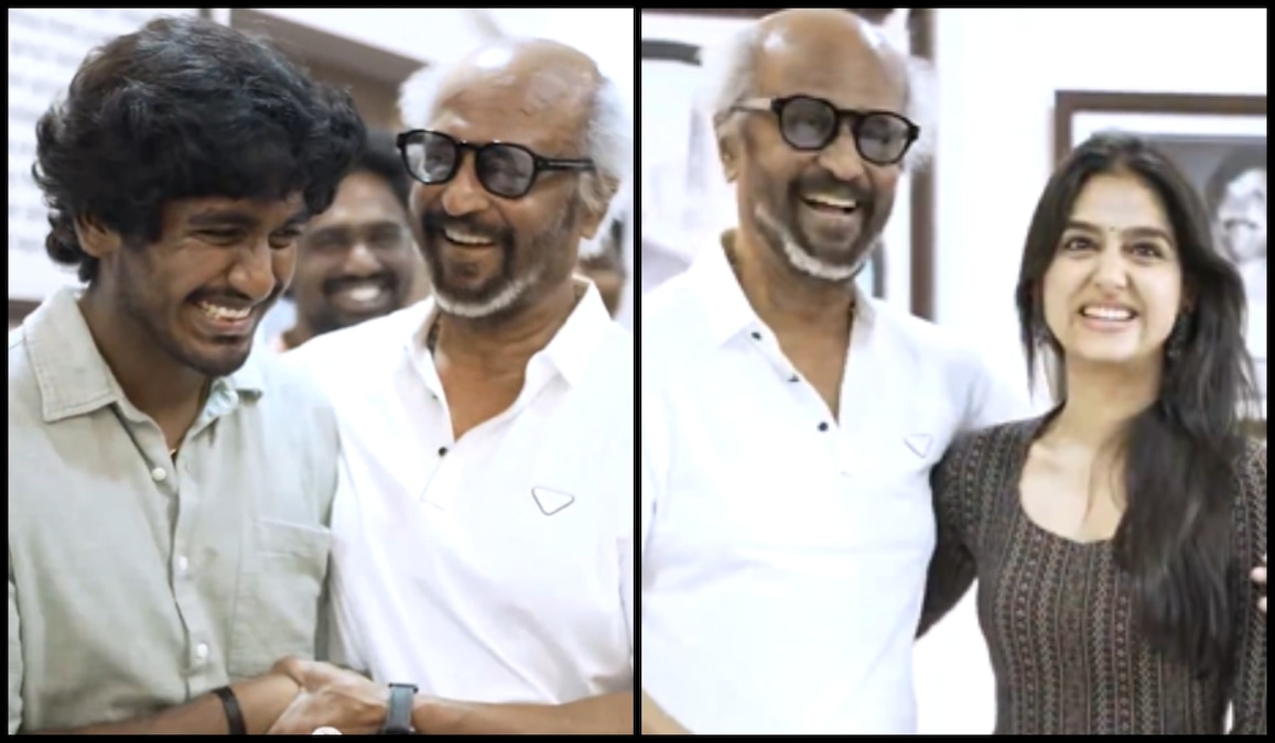 With Love stars Anaswara Rajan, Abishan Jeevinth call on Rajinikanth