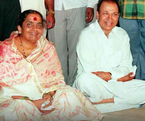 The late Parvathamma and Rajkumar