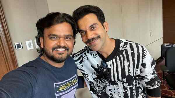 Director Sailesh Kolanu with Rajkumar Rao