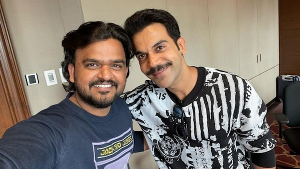 Director Sailesh Kolanu with Rajkumar Rao