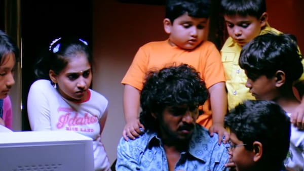 Upendra in a still from Raktha Kashmira