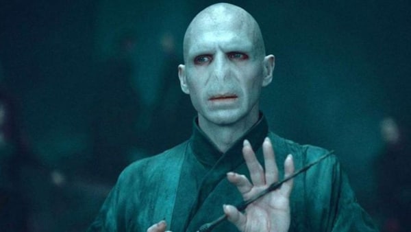 Ralph Fiennes as Voldemort in Harry Potter franchise.