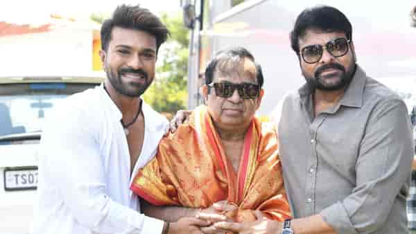 Chiranjeevi, RRR star Ram Charan heap praise on Brahmanandam's performance in Rangamarthanda