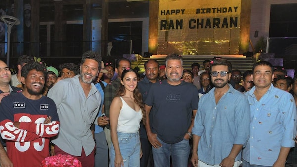 RRR star Ram Charan celebrates his birthday on sets of RC 15. See photos