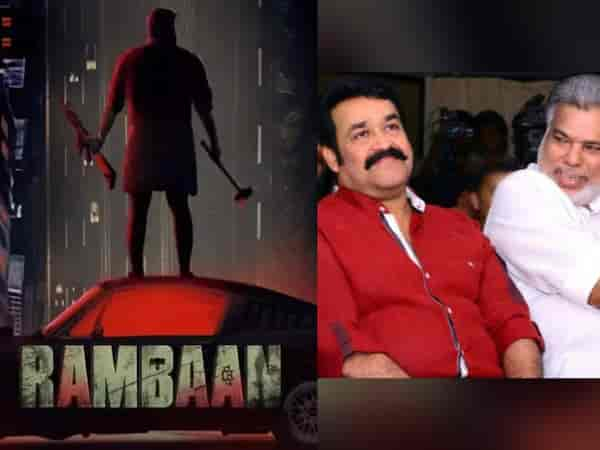 Rambaan title poster: Mohanlal’s next is an action film directed by Joshiy