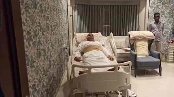 Ramoji Rao getting treated at home