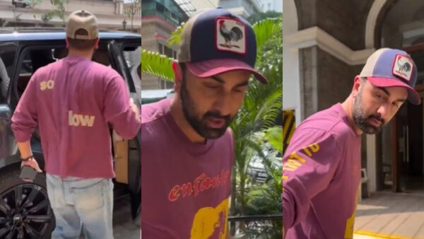 Ranbir Kapoor visits a clinic in Mumbai after skipping ED summons in Mahadev online betting case; his shirt reads ‘So Low’