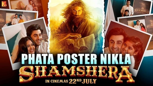 Watch: Ranbir Kapoor launches Shamshera poster amid fanfare with an emotional twist