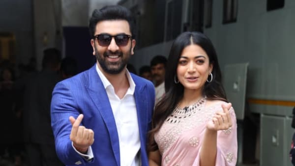 Ranbir Kapoor with Rashmika Mandanna. (Courtesy - Manav Manglani)