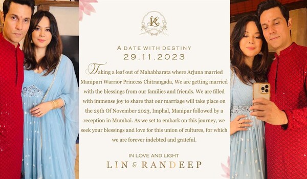 ITS OFFICIAL! Randeep Hooda and Lin Laishram to get married- Deets here!