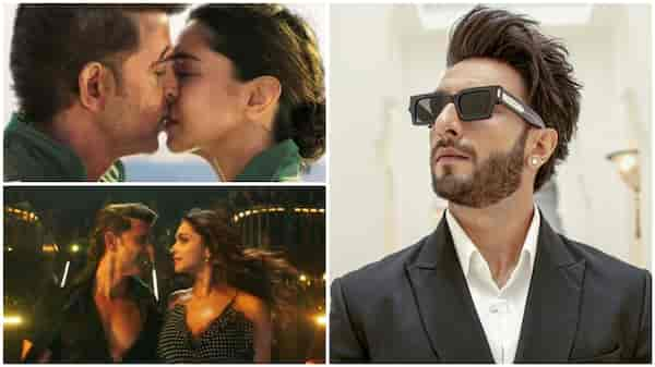 Ranveer Singh gives fiery one-word review for Fighter teaser featuring Deepika Padukone – Hrithik Roshan’s kissing scene