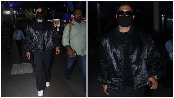 Ranveer Singh is back in Mumbai! Watch him don an all-black attire after posting the viral ad