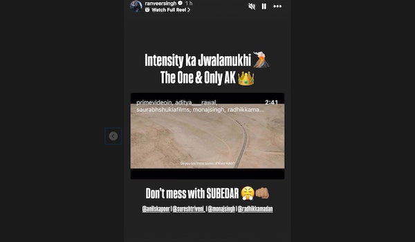 Ranveer Singh praises Anil Kapoor's Subedaar