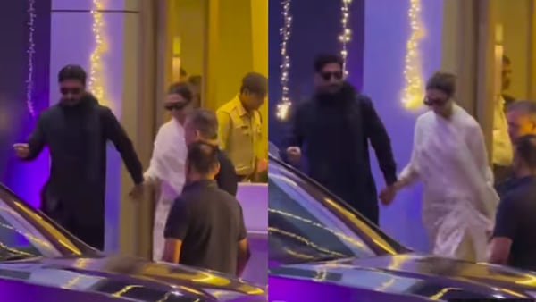 Watch | Ranveer Singh, Deepika Padukone serve major couple goals as they walk hand-in-hand at the airport