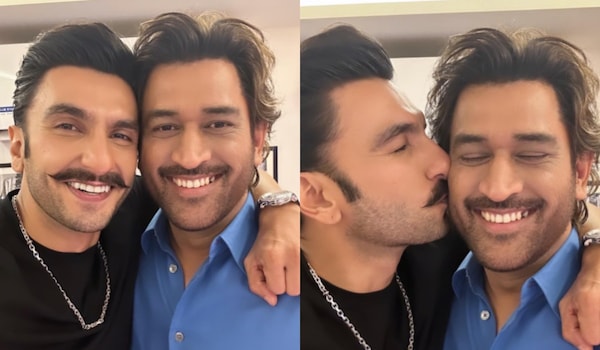 When Ranveer Singh kissed MS Dhoni!