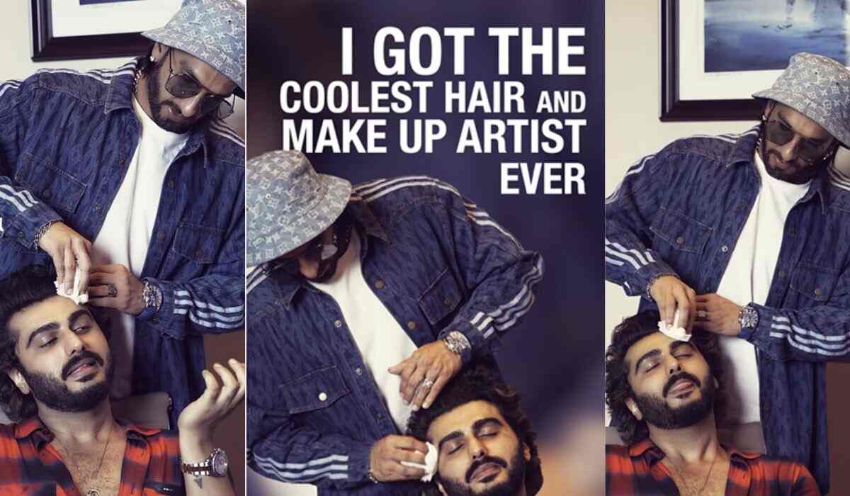 WATCH: When birthday boy Ranveer Singh turned buddy Arjun Kapoor's hair and make-up artist