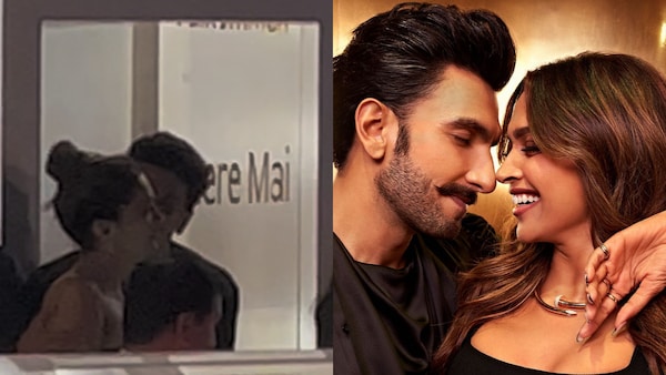 Ranveer Singh kisses Deepika Padukone as they make first appearance after Koffee With Karan 8 episode | Watch