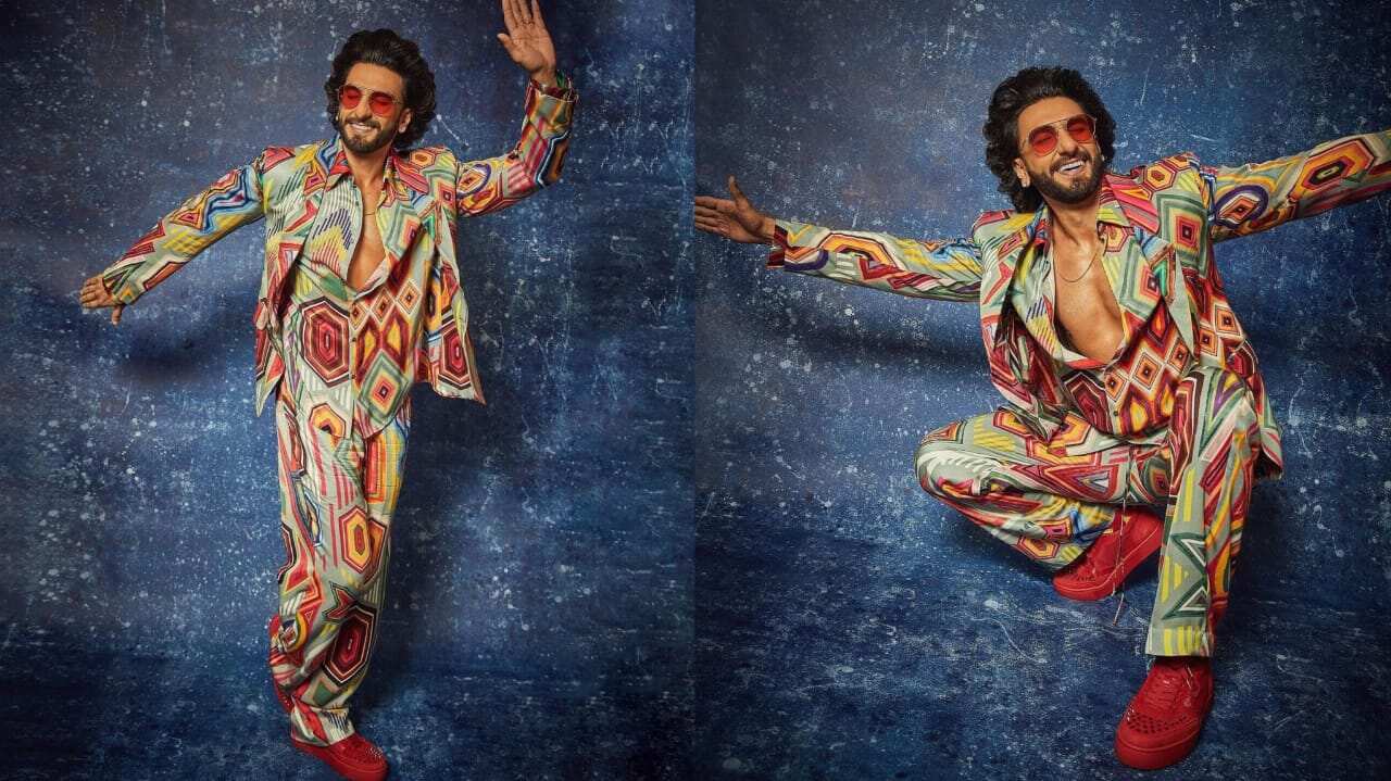 Ranveer Singh in a bright splash of colours