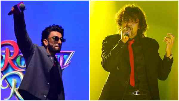 Ranveer Singh sings Shah Rukh Khan’s ‘Ye Dil Deewana’ as he mimics Sonu Nigam during RRKPK promotions. Watch