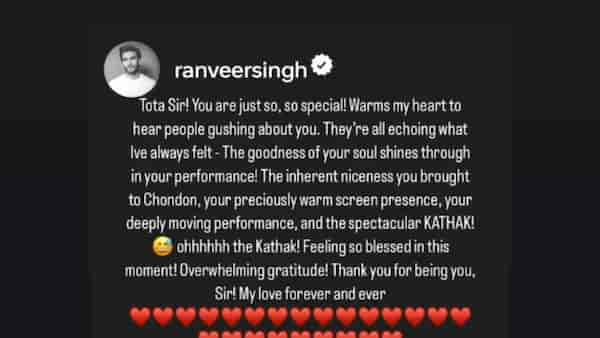 Ranveer's post